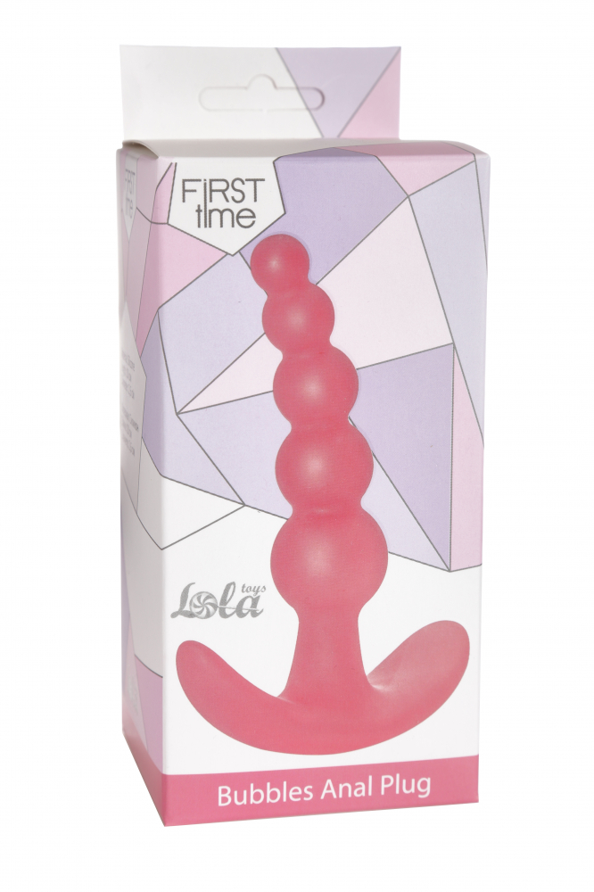 Анальная пробка Lola Games First Time Bubbles, розовая