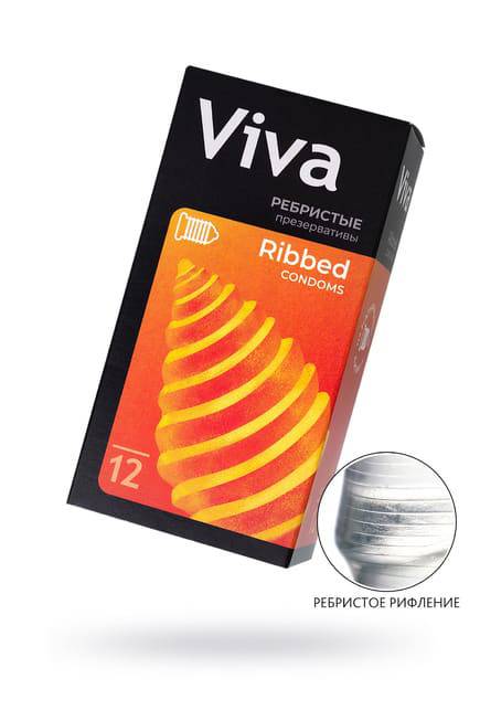 Презервативы Viva Ребристые, 12 шт