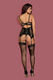 Корсеты Obsessive Amallie corset, Чёрный, S/M