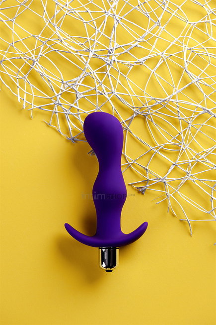 Анальная пробка с вибрацией A-Toys by TOYFA L, фиолетовая - фото 10