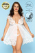 Комплект комбинация и стринги Candy Girl Stella белый, 2XL