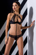 Комплекты Passion Lingerie Scarlet bikini Black, Чёрный, S/M