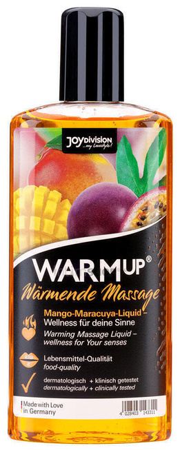 Разогревающий массажный гель Joy Division WARMup манго и маракуйя 150 мл