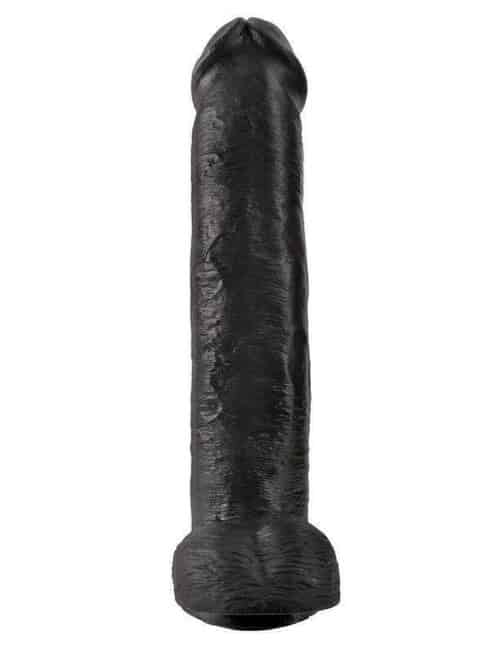 Фаллоимитатор-гигант черный King Cock 15 Cock with Balls Pipedream от IntimShop