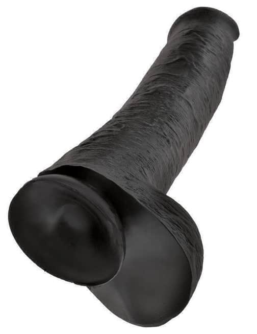 Фаллоимитатор-гигант черный King Cock 15 Cock with Balls Pipedream от IntimShop