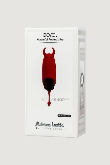 Мини-вибростимулятор Adrien Lastic Devol, красный от IntimShop