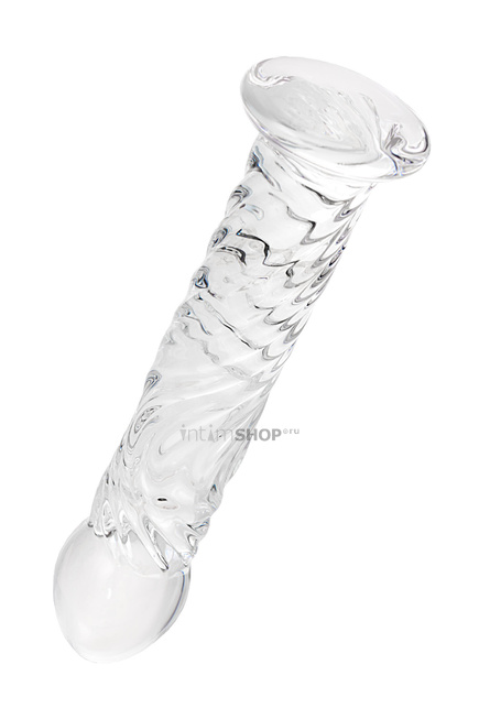 Фаллоимитатор Sexus Glass ребристый, бесцветный, 16,5 см - фото 4