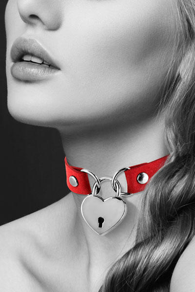 фото Чокер COLLIER PENDENTIF COEUR ROUGE Bijoux pour toi