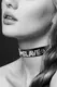 Чокер с надписью Slave COLLIER STRASS SLAVE CUIR BOVIN Bijoux pour toi
