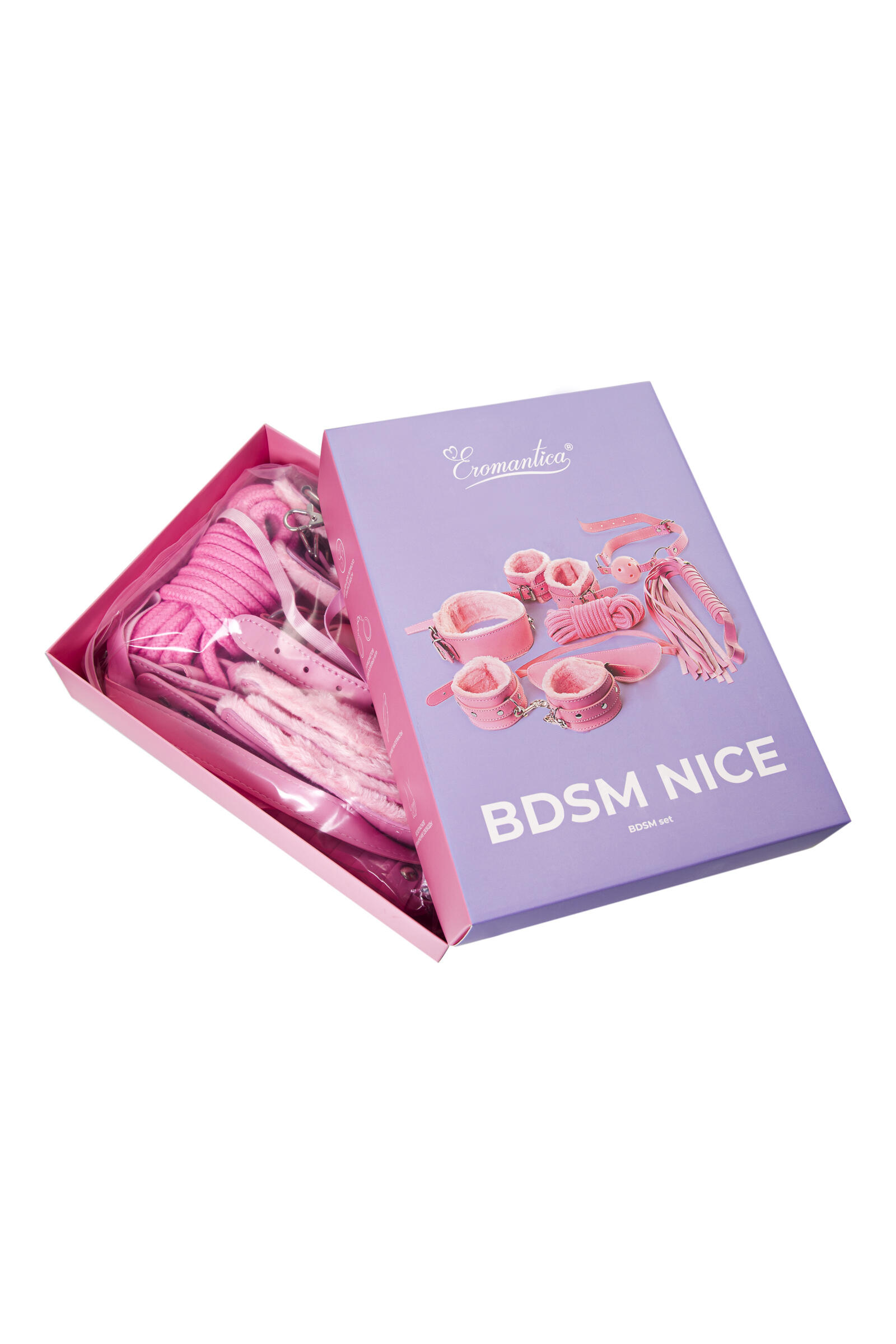 Набор BDSM Eromantica Nice 8 предметов, розовый