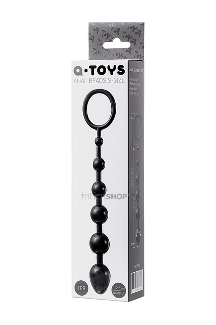 Анальная цепочка Toyfa A-Toys S, 19,8 см, черный - фото 2