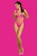 Боди Obsessive B 121 teddy Pink, Розовый, S/M/L