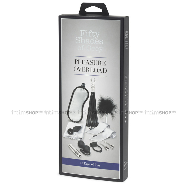 Набор Fifty Shades of Grey Pleassure Overload 10 предметов, черный - фото 6