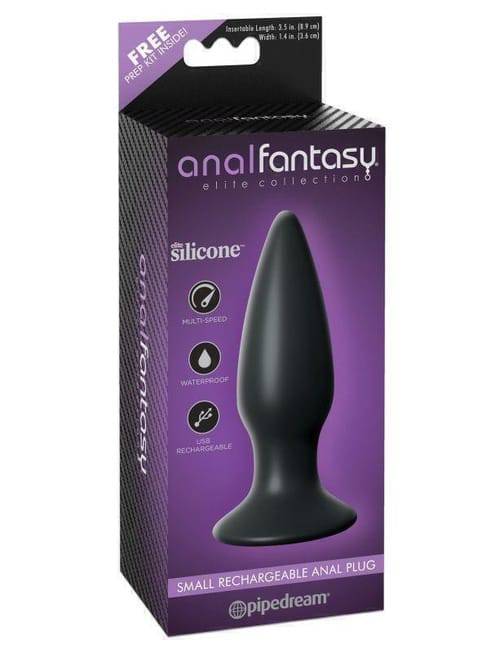 Анальная вибропробка Pipedream Elite Anal Fantasy Elite Collection Small, черный - фото 2