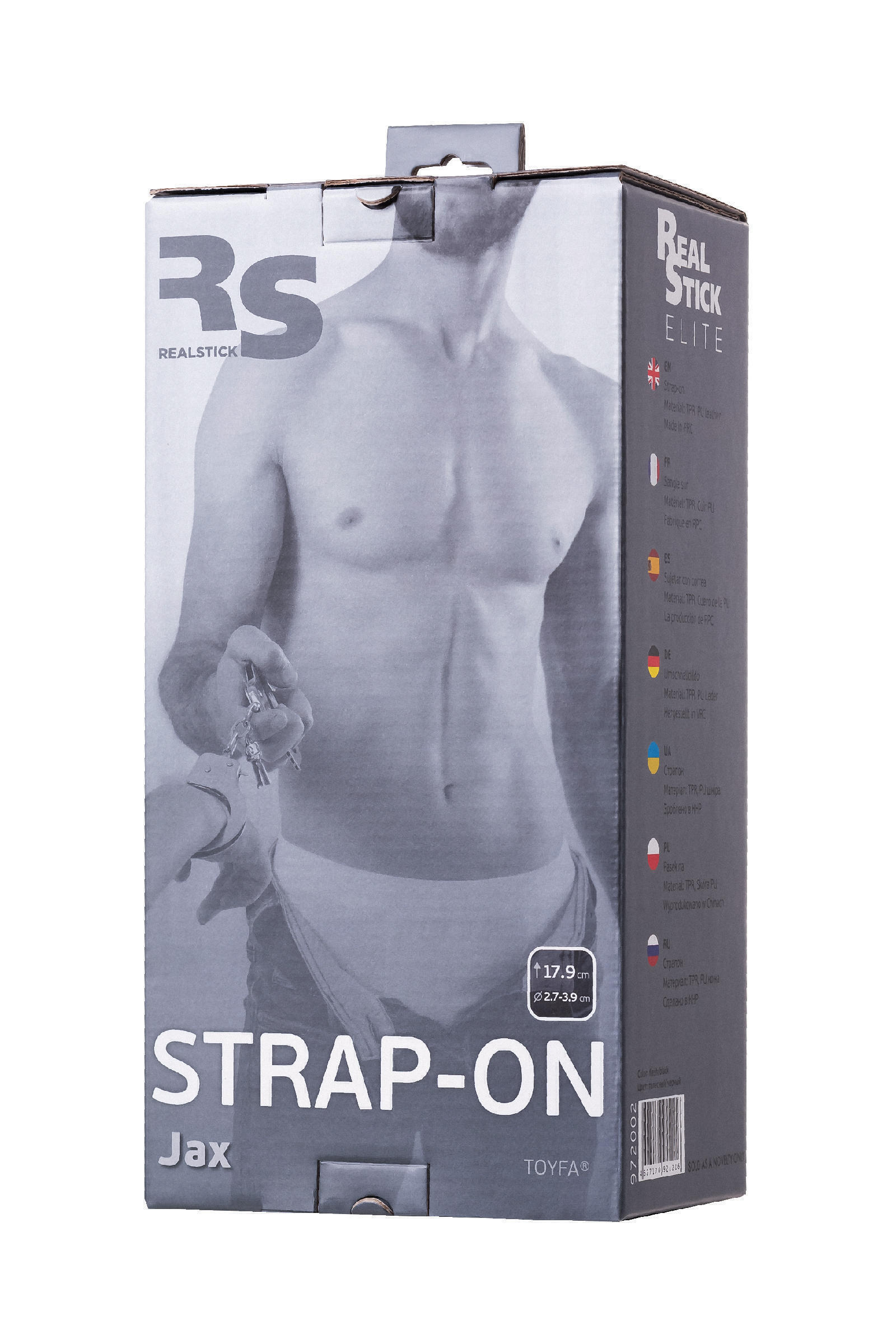 Страпон на креплении Toyfa RealStick Strap-On Jax, телесный