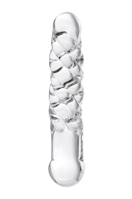 фото Фаллоимитатор Sexus Glass двусторонний, бесцветный, 16 см