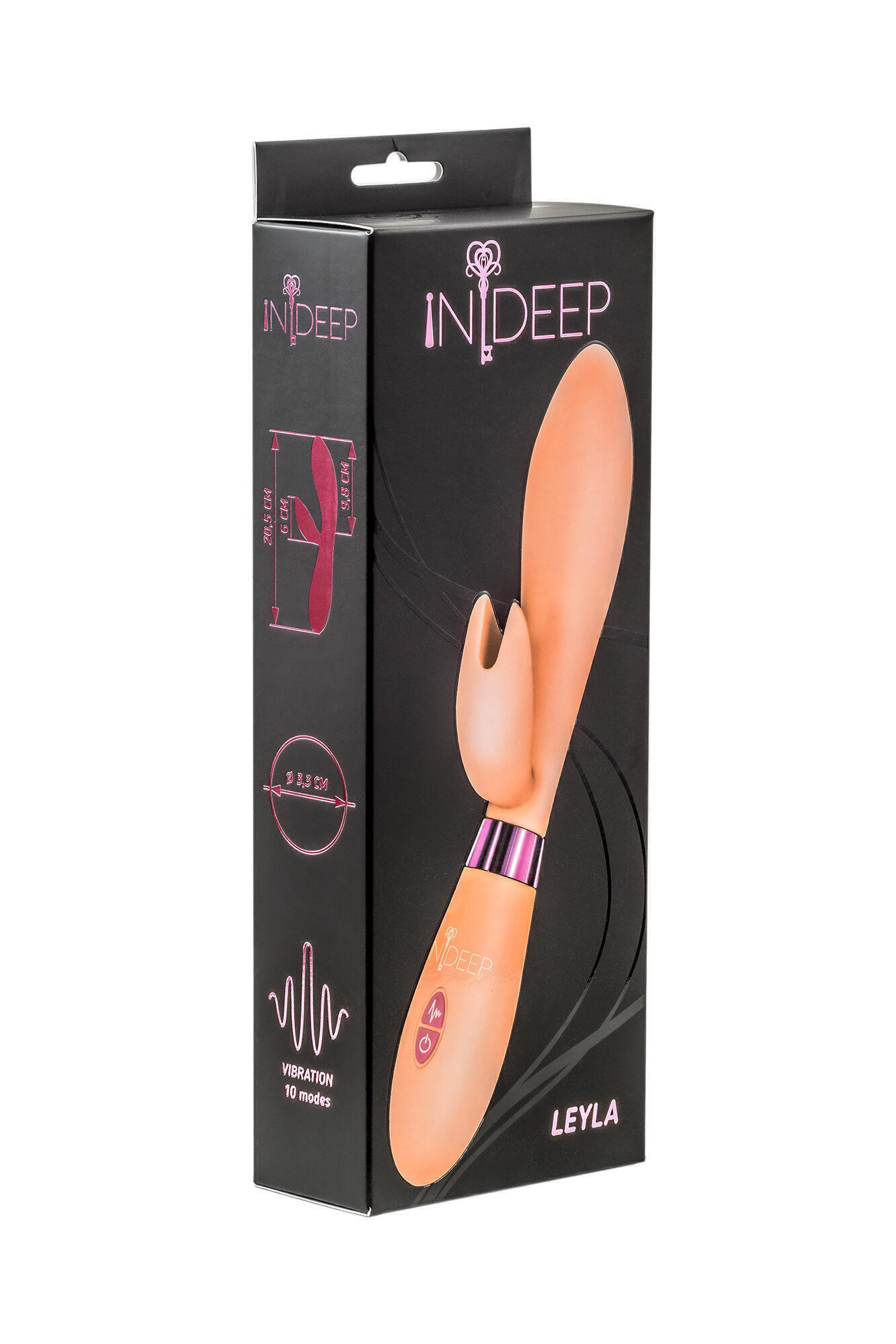 Вибратор-кролик Lola Games Indeep Leyla, бежевый
