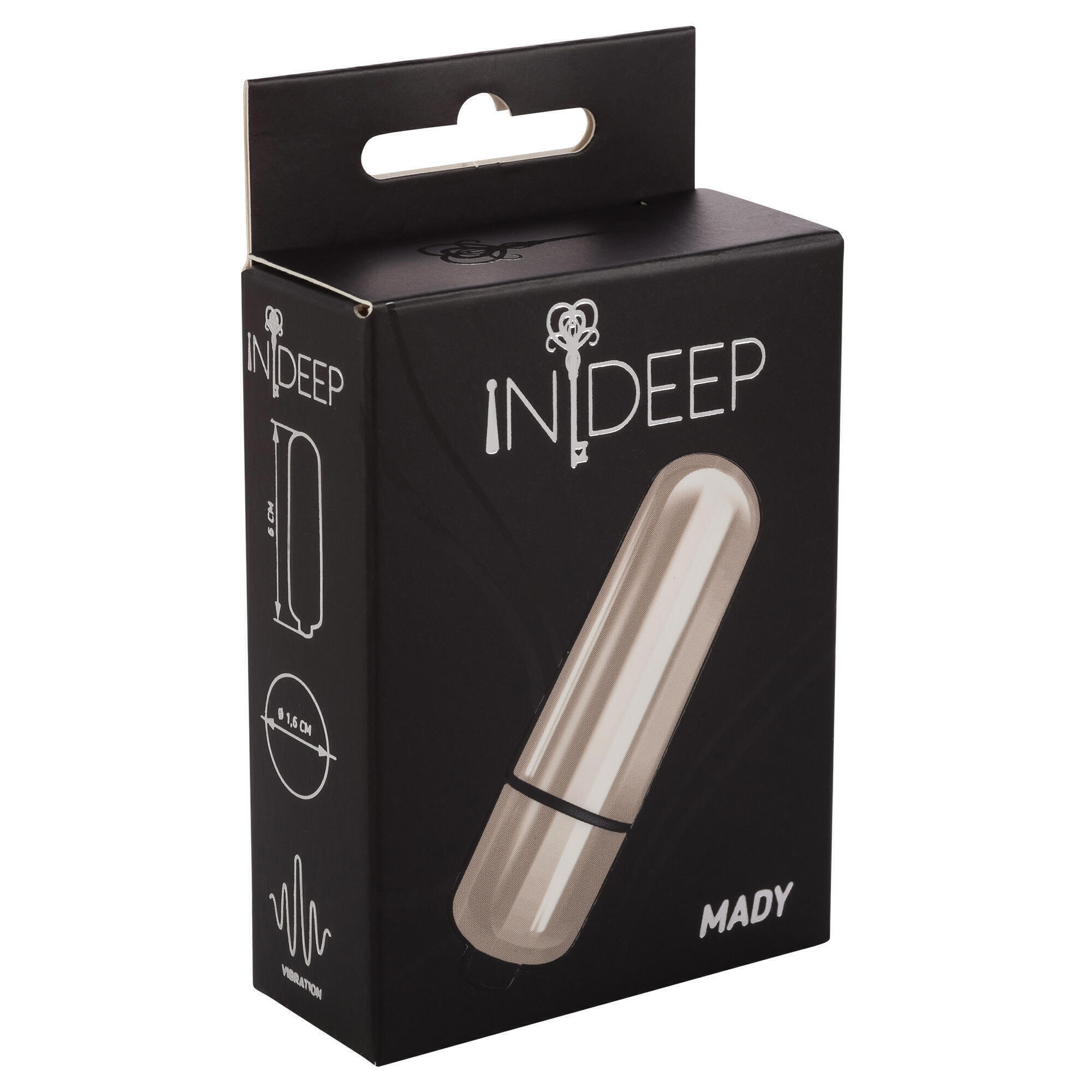 Вибропуля Lola Games Indeep Mady, серебристая