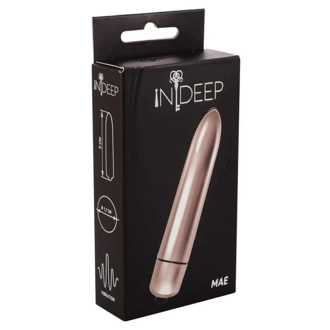 Вибропуля Indeep Mae, серебристая от IntimShop