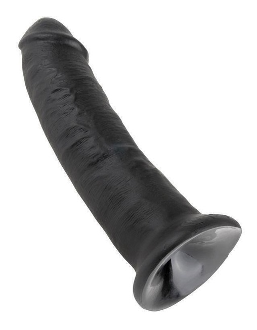 Фаллоимитатор реалистик на присоске черный King Cock 9 Cock Black Pipedream от IntimShop