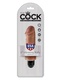 Вибромассажер Pipedream King Cock 5" Vibrating Stiffy Tan, загорелый 