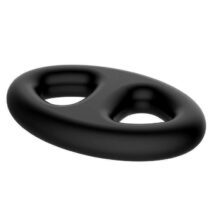 Овальное двойное эрекционное кольцо из мягкого силикона Baile CrazyBull Baile