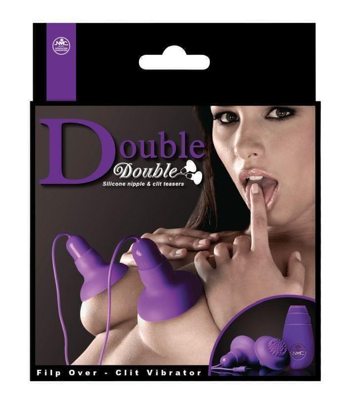 Вибростимуляторы для сосков и клитора Nipple and Clitoris с пультом ДУ, фиолетовые