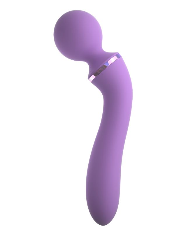 Двусторонний вибромассажер Pipedream Fantasy For Her Duo Wand Massage-Her, сиреневый