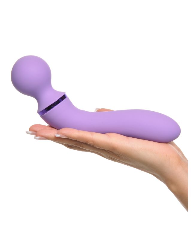 Двусторонний вибромассажер Pipedream Fantasy For Her Duo Wand Massage-Her, сиреневый