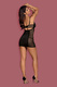 Сорочка Obsessive Amallie chemise, Чёрный, L/XL
