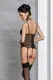 Корсеты Passion Lingerie Lovelia corset Black, Чёрный, XXL/3XL