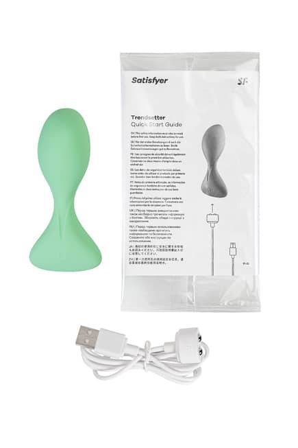 Анальная вибропробка Satisfyer Trendsetter, зелёная - фото 7