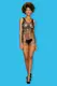 Сорочка Obsessive D 607 dress, Чёрный, One size
