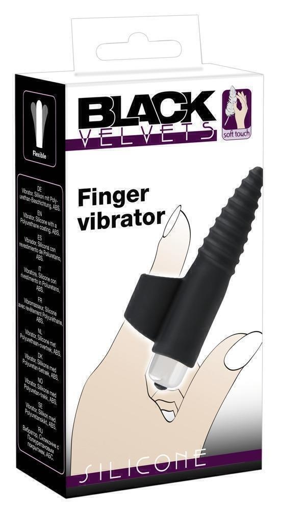 Вибронасадка на палец ORION Finger Vibrator by Black Velvets с винтовым наконечником  