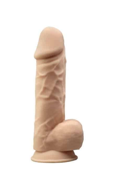 Фаллоимитатор с мошонкой Adrien Lastic SileXD Model 4 21.5 см, телесный