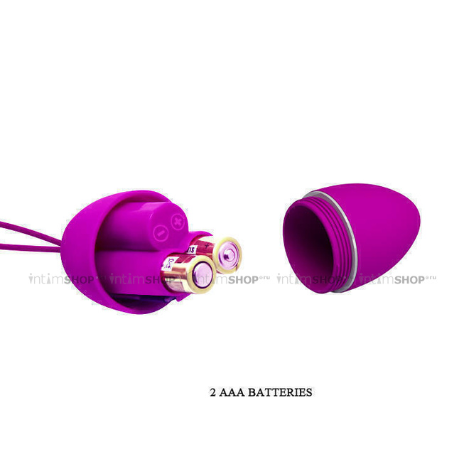 Виброяйцо Pretty Love Hyper Egg с пультом ДУ, фиолетовый от IntimShop