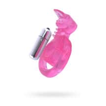 Виброкольцо Toyfa с подхватом мошонки, розовое