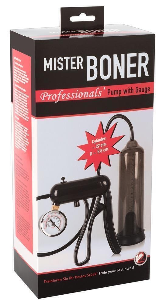 Вакуумная помпа с манометром ORION Mister Boner Professionals Pump, серый