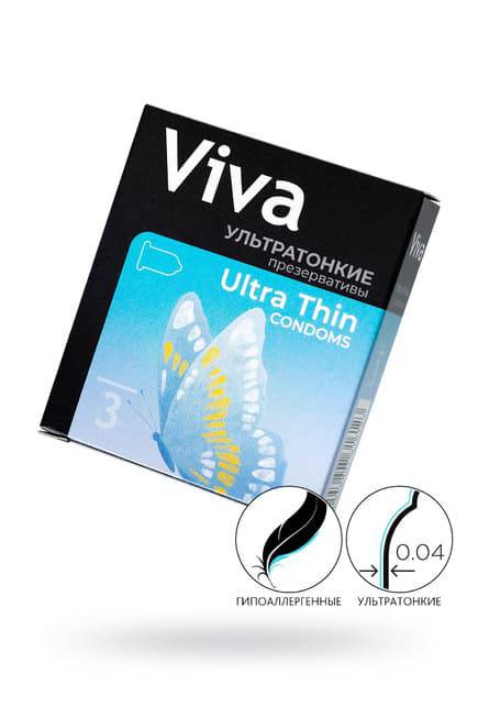 Презервативы Viva Ультратонкие, 3 шт от IntimShop