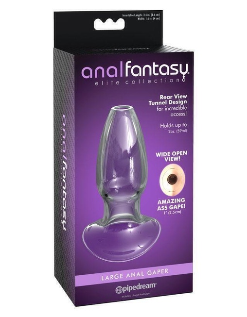 Анальная пробка с туннелем Pipedream Anal Fantasy Elite Large Anal Gaper большого размера, бесцветный от IntimShop