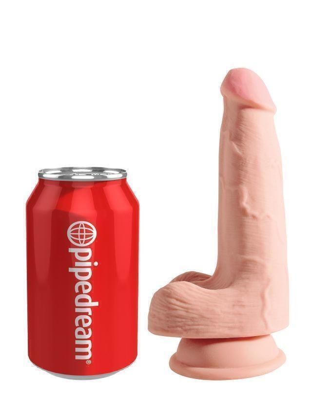 Фаллоимитатор Pipedream King Cock Plus Triple Density 17.7 см, телесный
