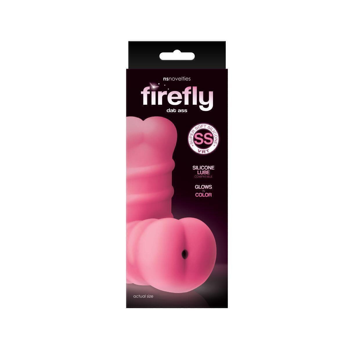 Мастурбатор-анус NSnovelties Firefly Dat Ass, светящийся в темноте, розовый