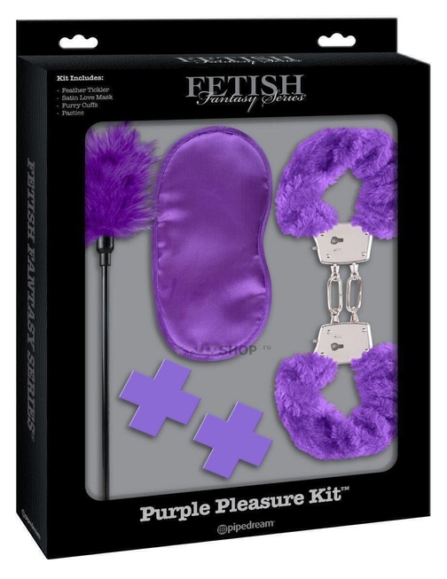 

Набор аксессуаров Pipedream Fetish Fantasy Series Purple Pleasure Kit, фиолетовый