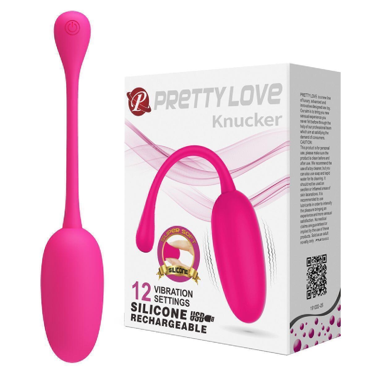 Виброяйцо Pretty Love Knucker, розовый