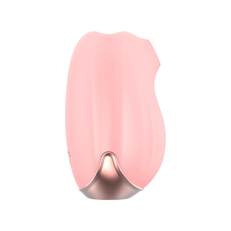 Вакуумный стимулятор клитора с вибрацией Viotec Cherubic, розовый