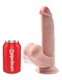 Фаллоимитатор с подвижной мошонкой Pipedream King Cock Plus Triple Density 24,5 см, телесный