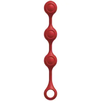 Анальные шарики Doc Johnson Anal Essentials утяжеленные, красный
