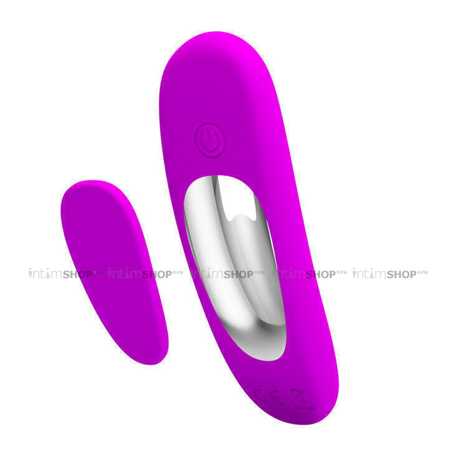 Вибровкладка в трусики с пультом ДУ Baile Lisa, фиолетовый - фото 3