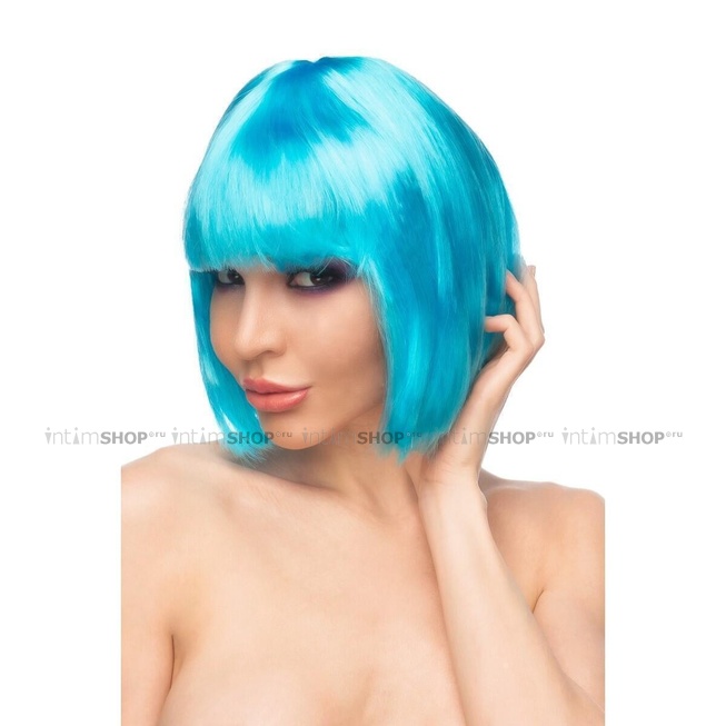 Парик Джага-Джага Сора, ярко-голубой - фото 2