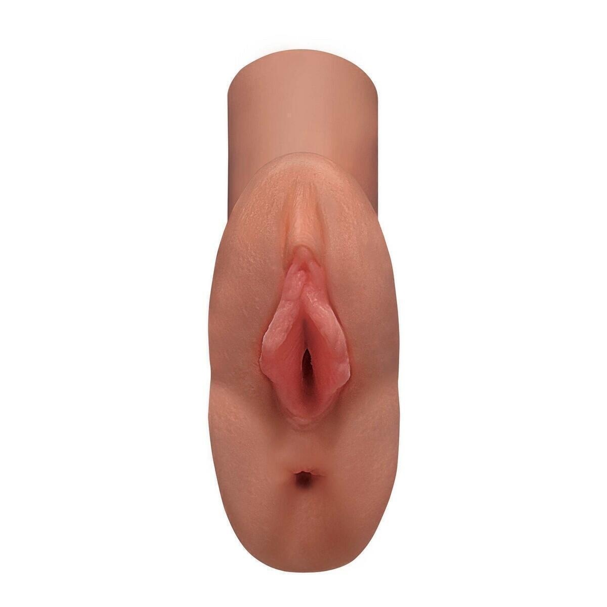 Мастурбатор вагина и анус Pipedream PDX Plus Perfect Pussy Double Stroker, загорелый